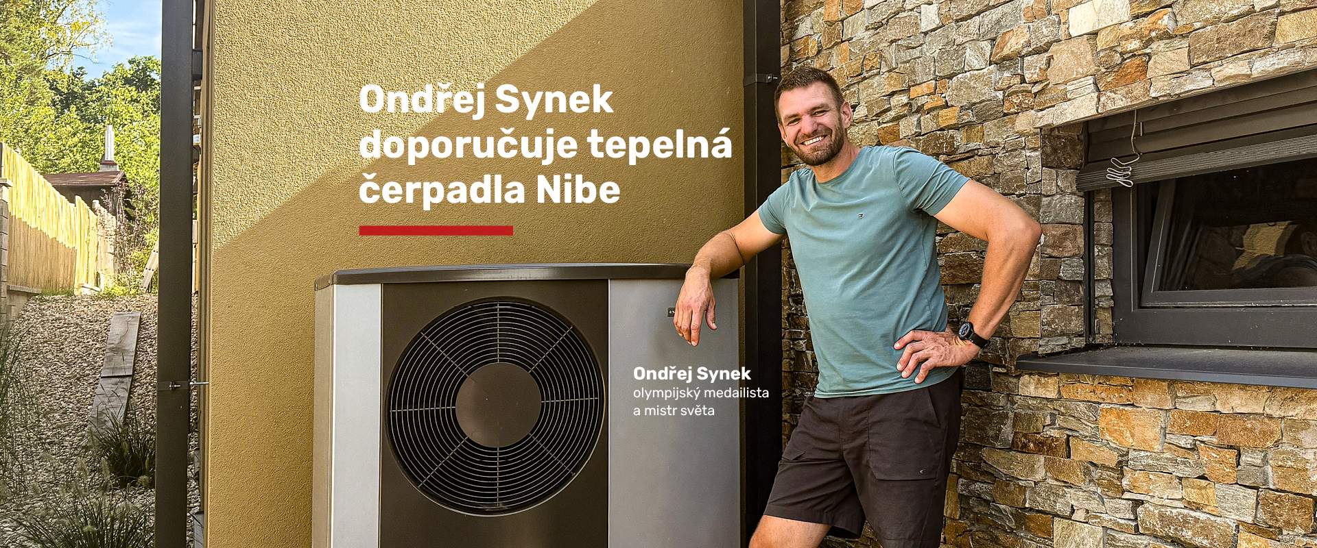 Odřej Synek doporučuje tepelné čerpadlo NIBE, které používá už přes rok u sebe doma