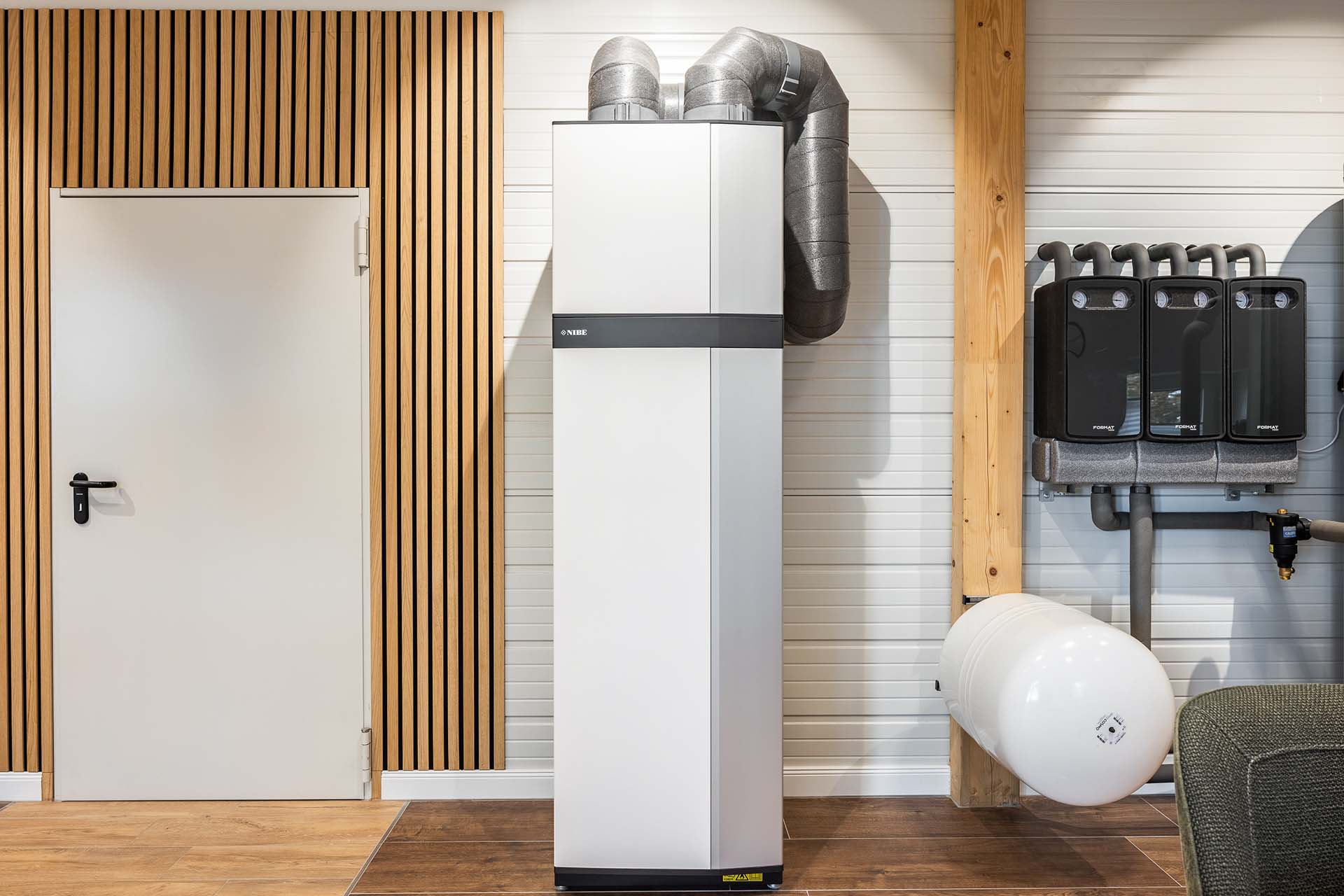 NIBE Abluft-Wärmepumpe im Showroom