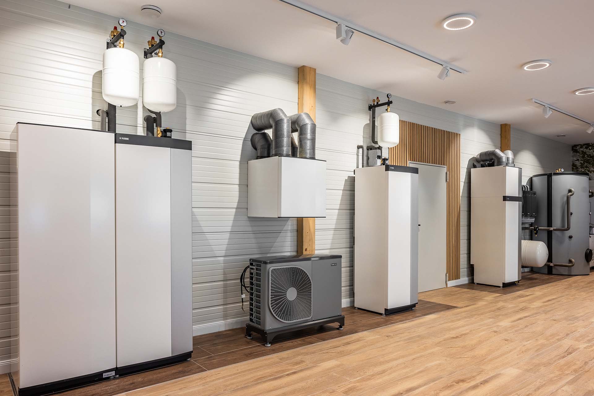 NIBE Wärmepumpen im Showroom