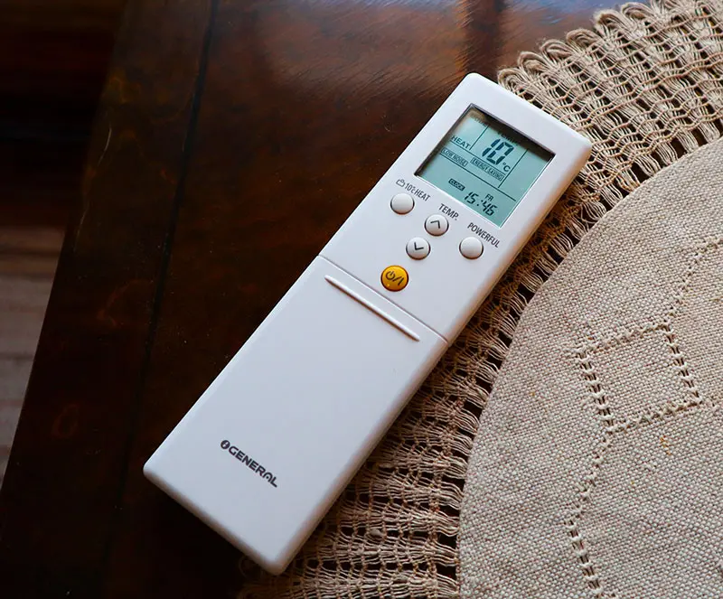 General ilmalämpöpumpun kaukosäädin