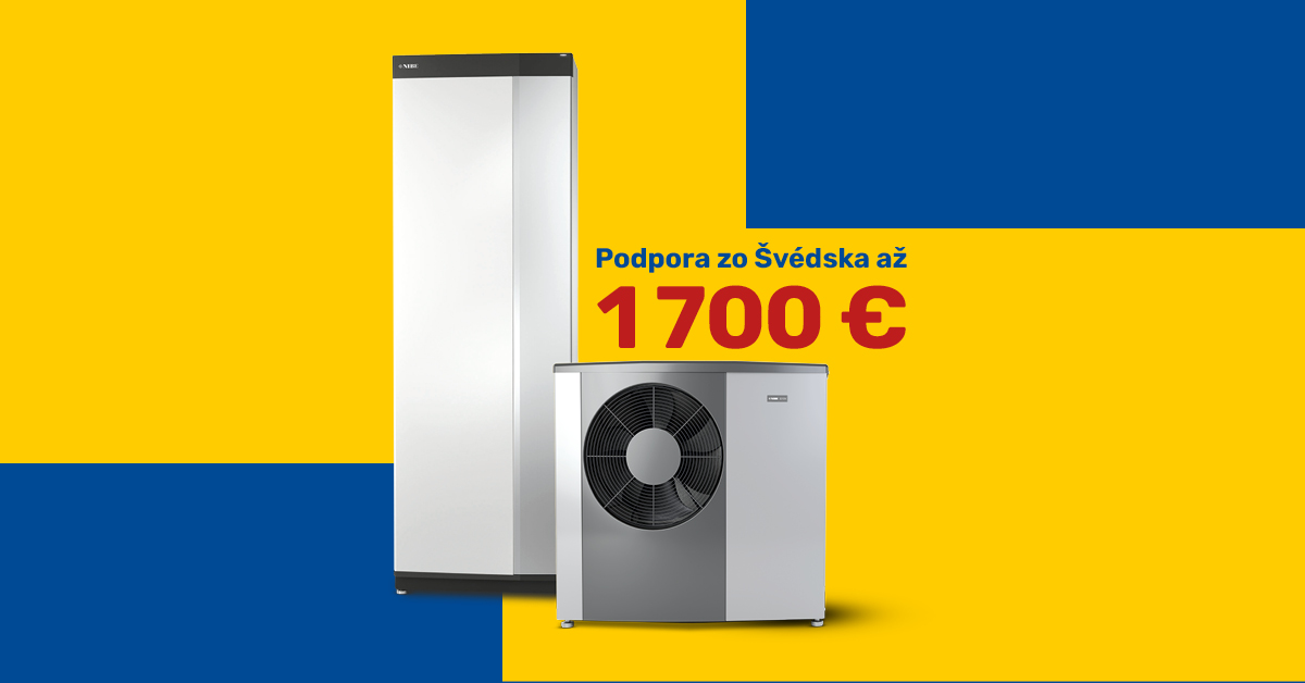 Podpora zo Švédska, zľava až 1 700 €!
