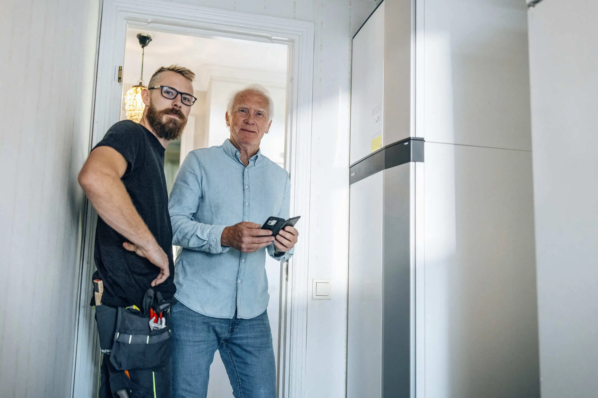 Ingmar med ny värmepump NIBE S735C