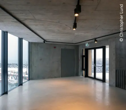 NIBE Ocean Change - in der zweiten Etage ein Ausstellungsraum.