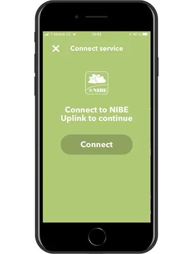 mobilní aplikace NIBE