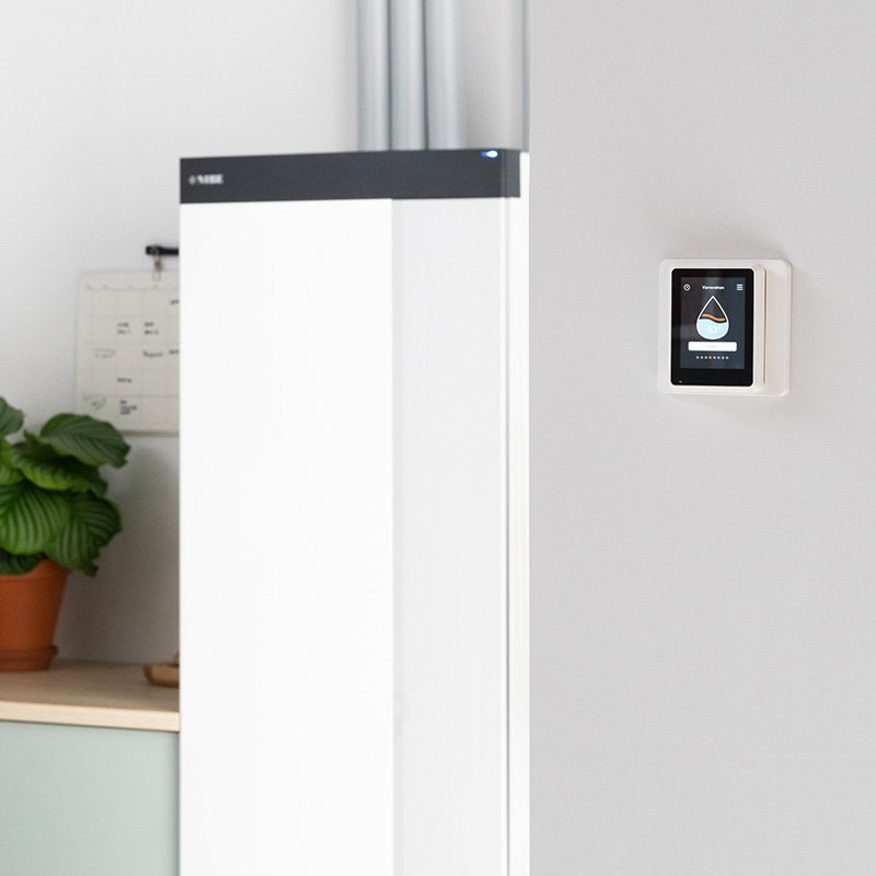 NIBE RMU S40 an der Wand