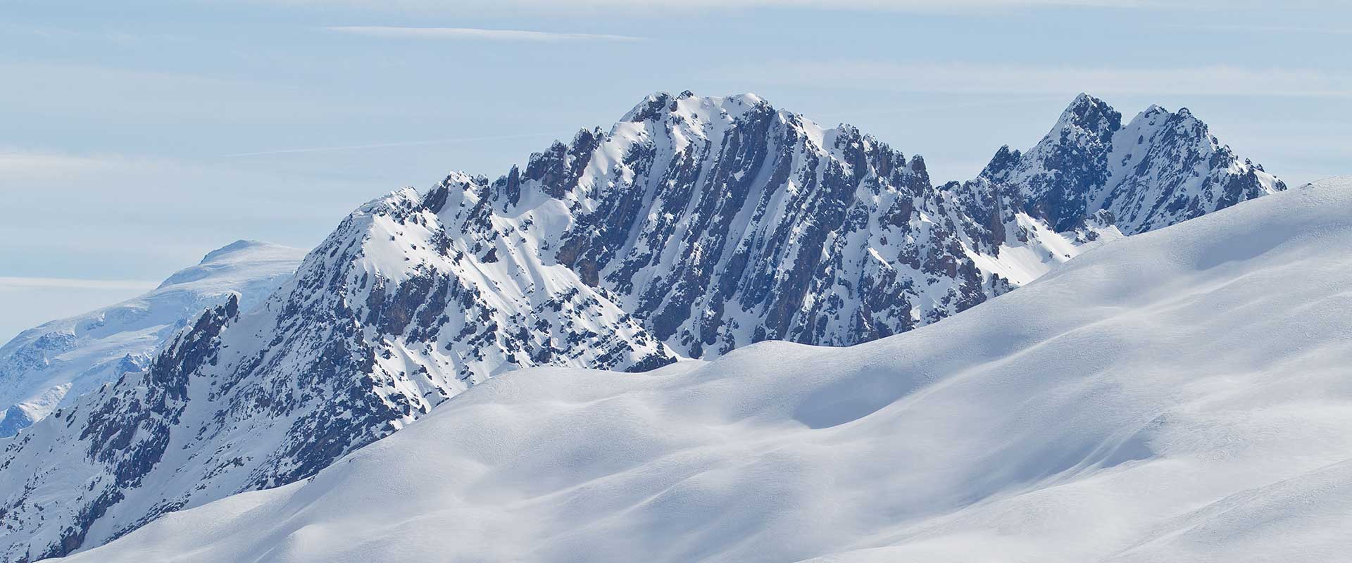 Schneebedeckte Berge in Schweden