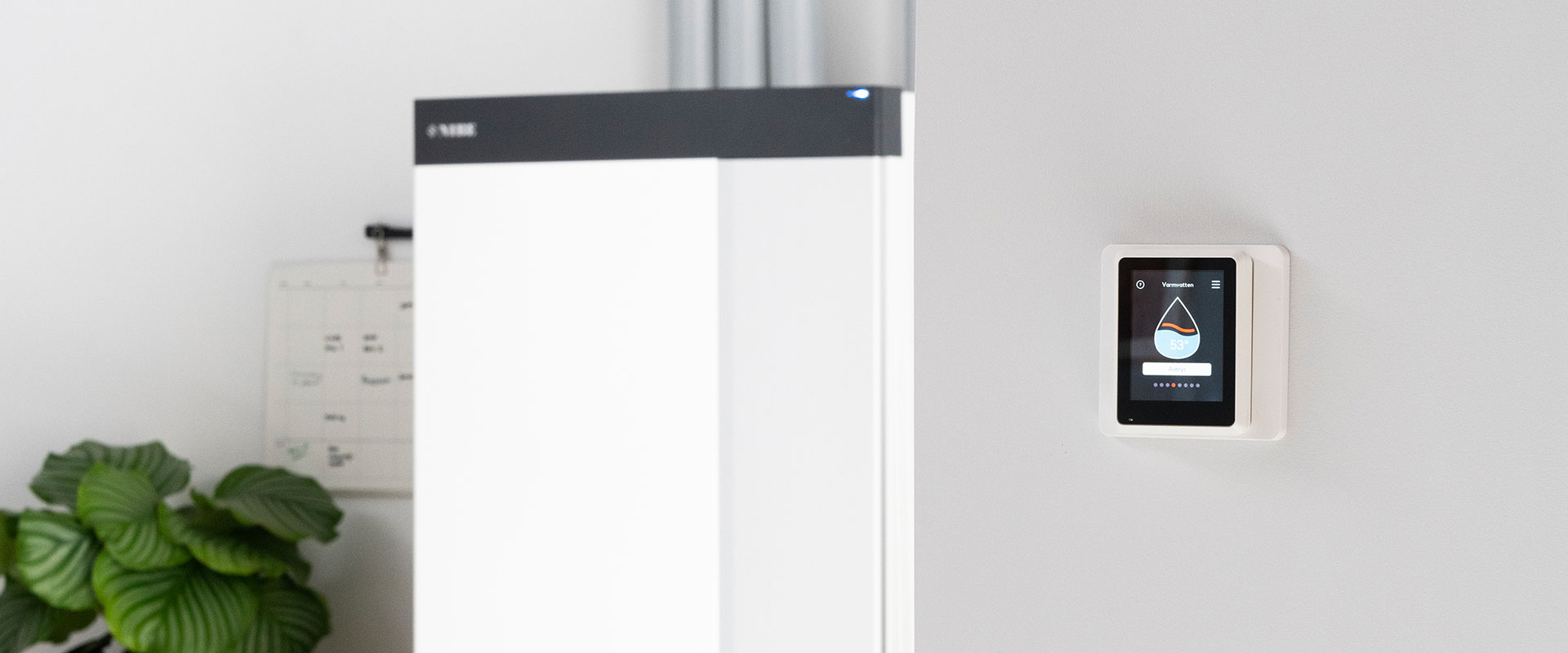 NIBE RMU S40 an der Wand