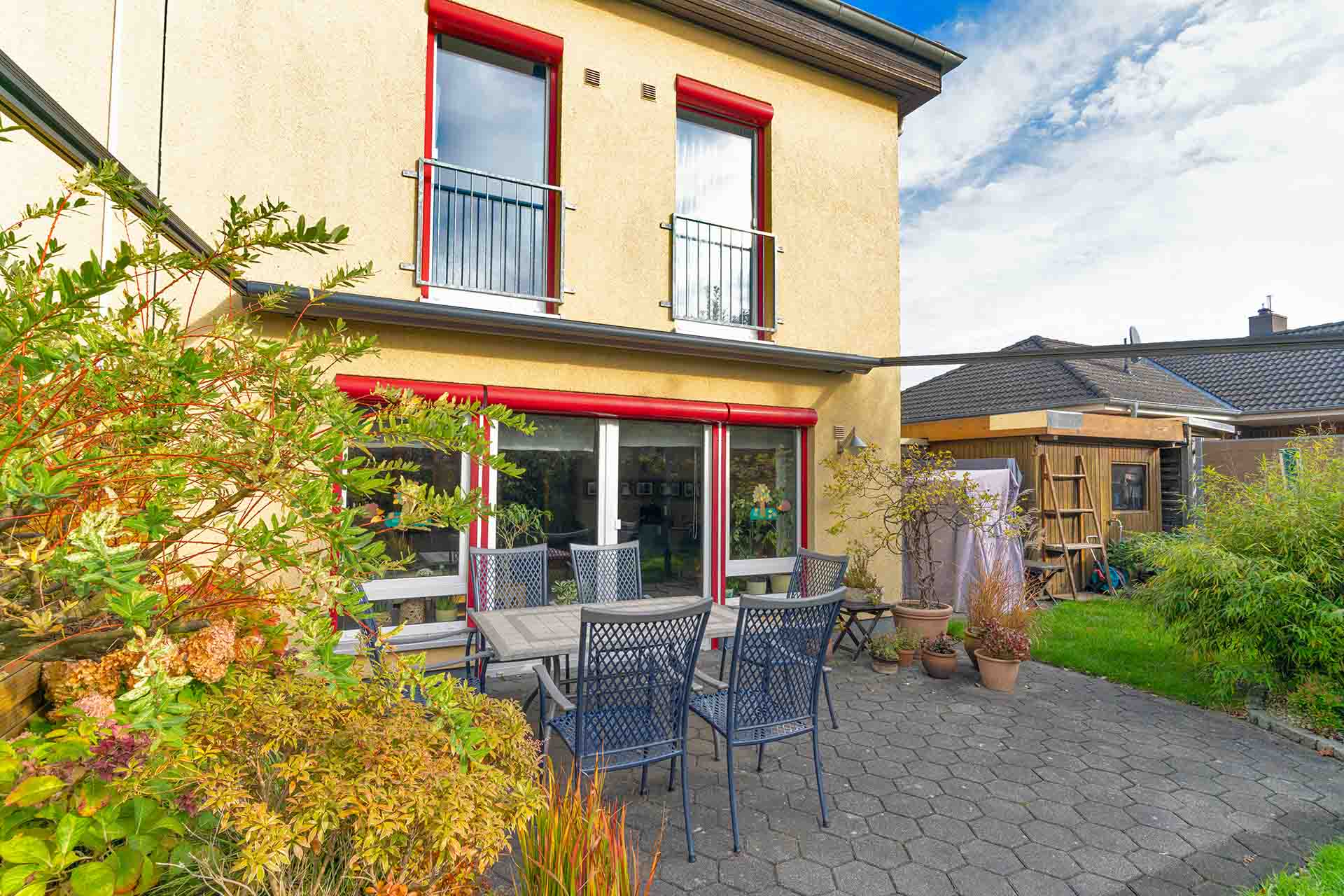 Terrasse von Familie Heise in Celle