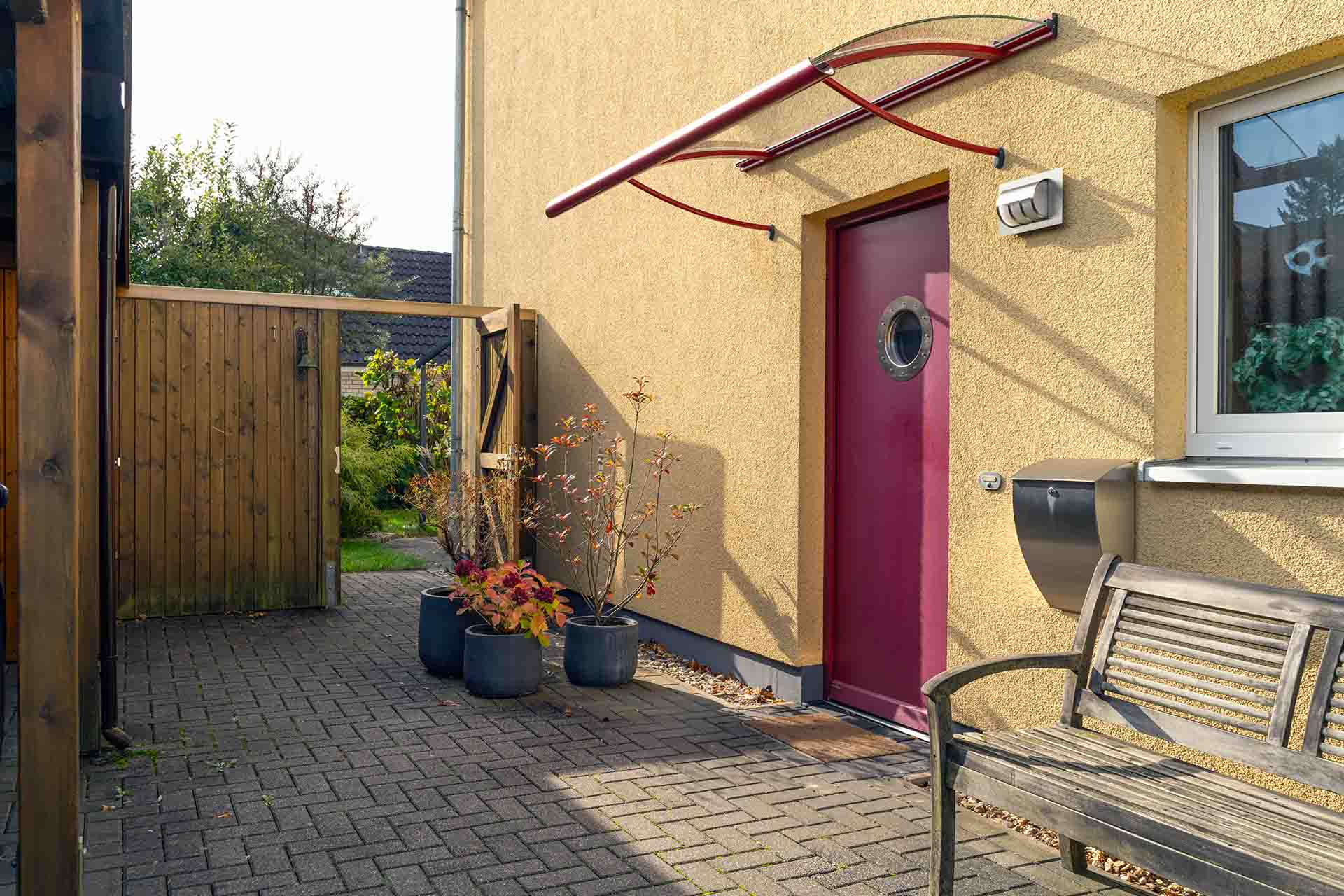 Hauseingang von Familie Heise