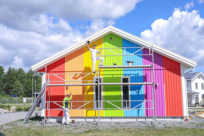 NIBE story - The rainbow house