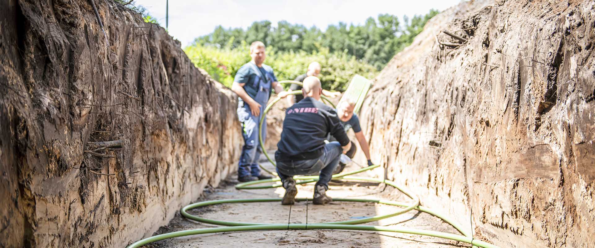 Ringgrabenkollektor für Erdwärme