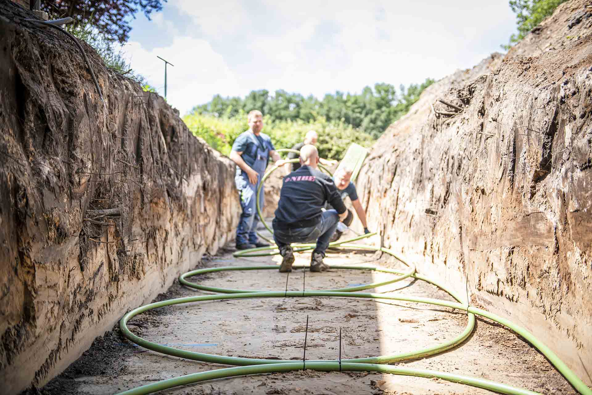 Verlegung vom Ringgrabenkollektoren