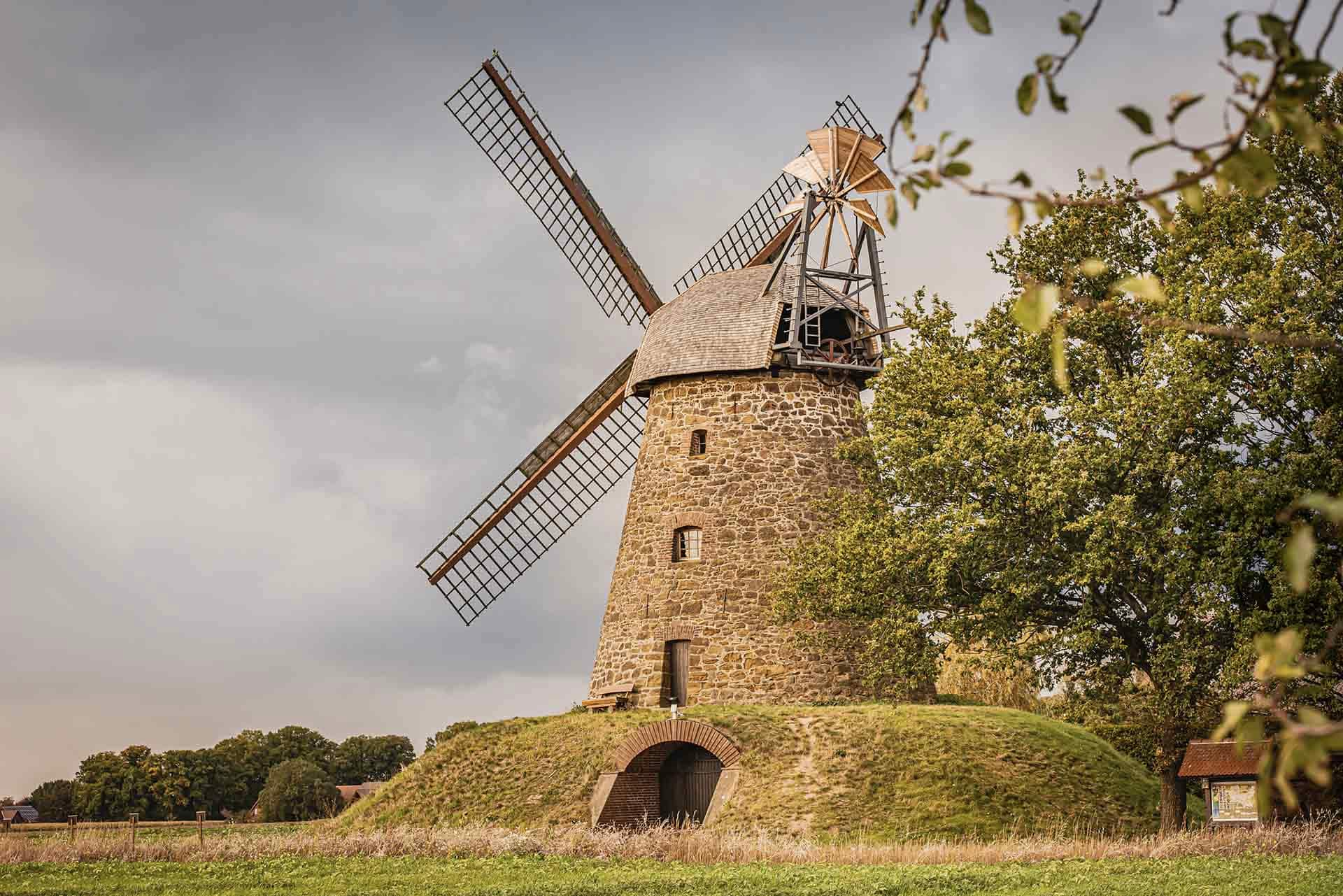 Die Windmühle Nordhemmern in Hille