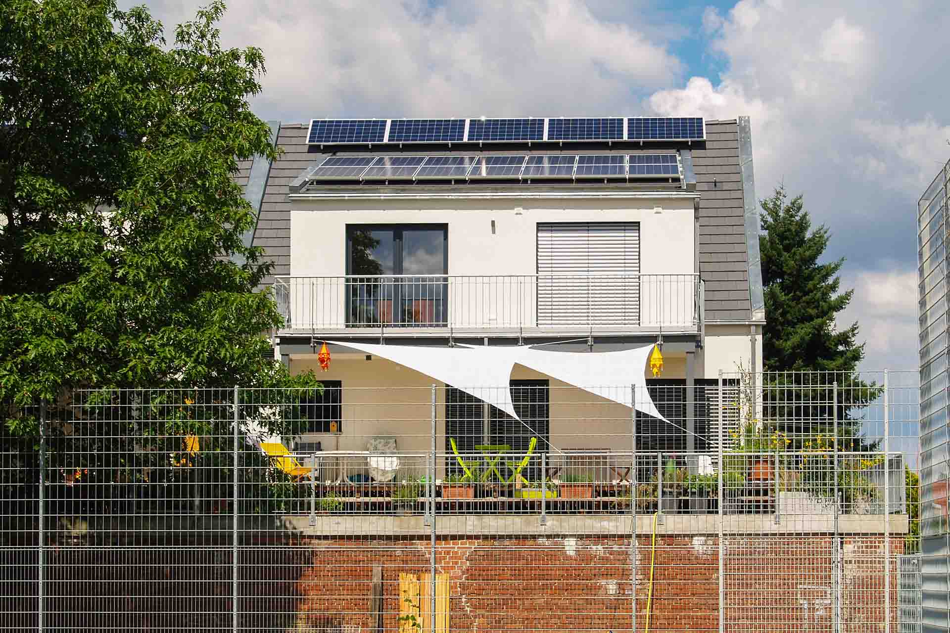 Doppelhaushälfte mit PV in Karlsruhe