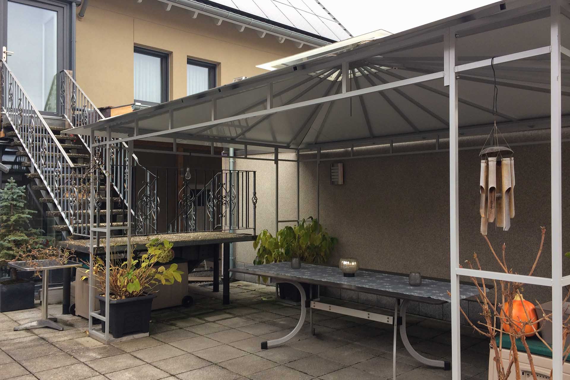 Terrasse von Familie Neubauer