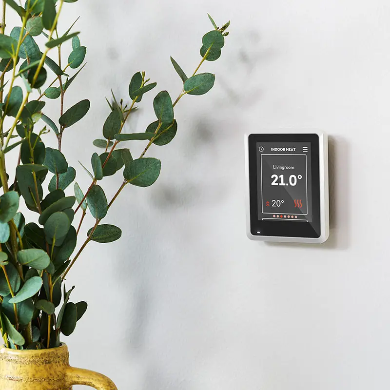 Room sensor on a wall