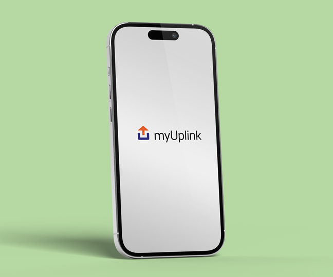 mobil s palikací My Uplink