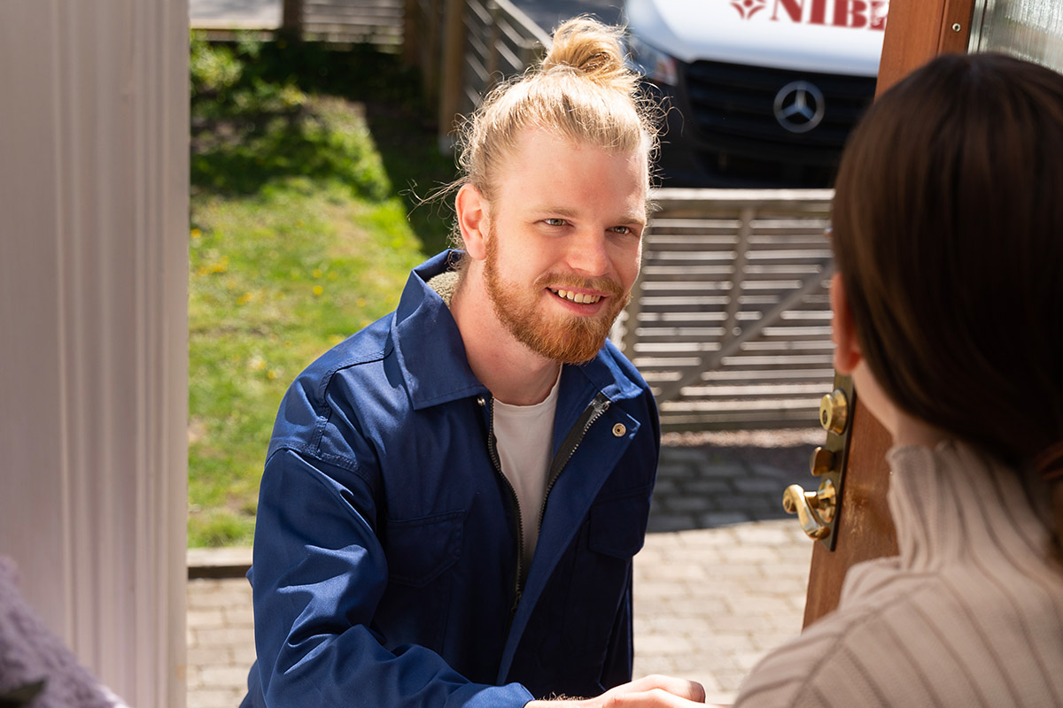 NIBE Installateur vor Ort