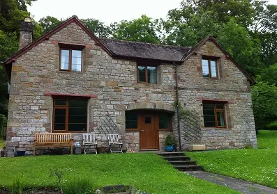 Biblins Tea Garden, Wye Valley, South Wales