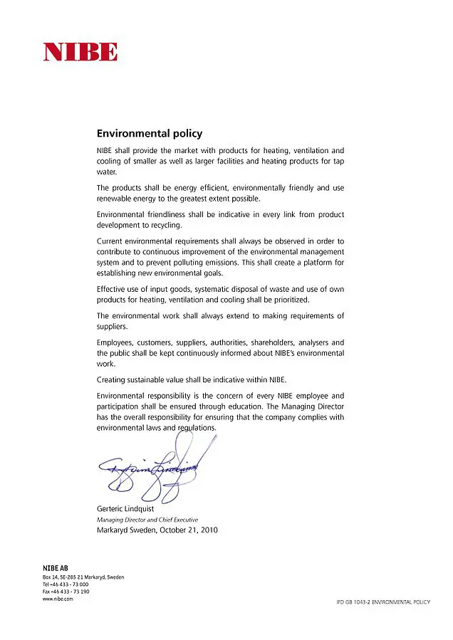 enviromental policy