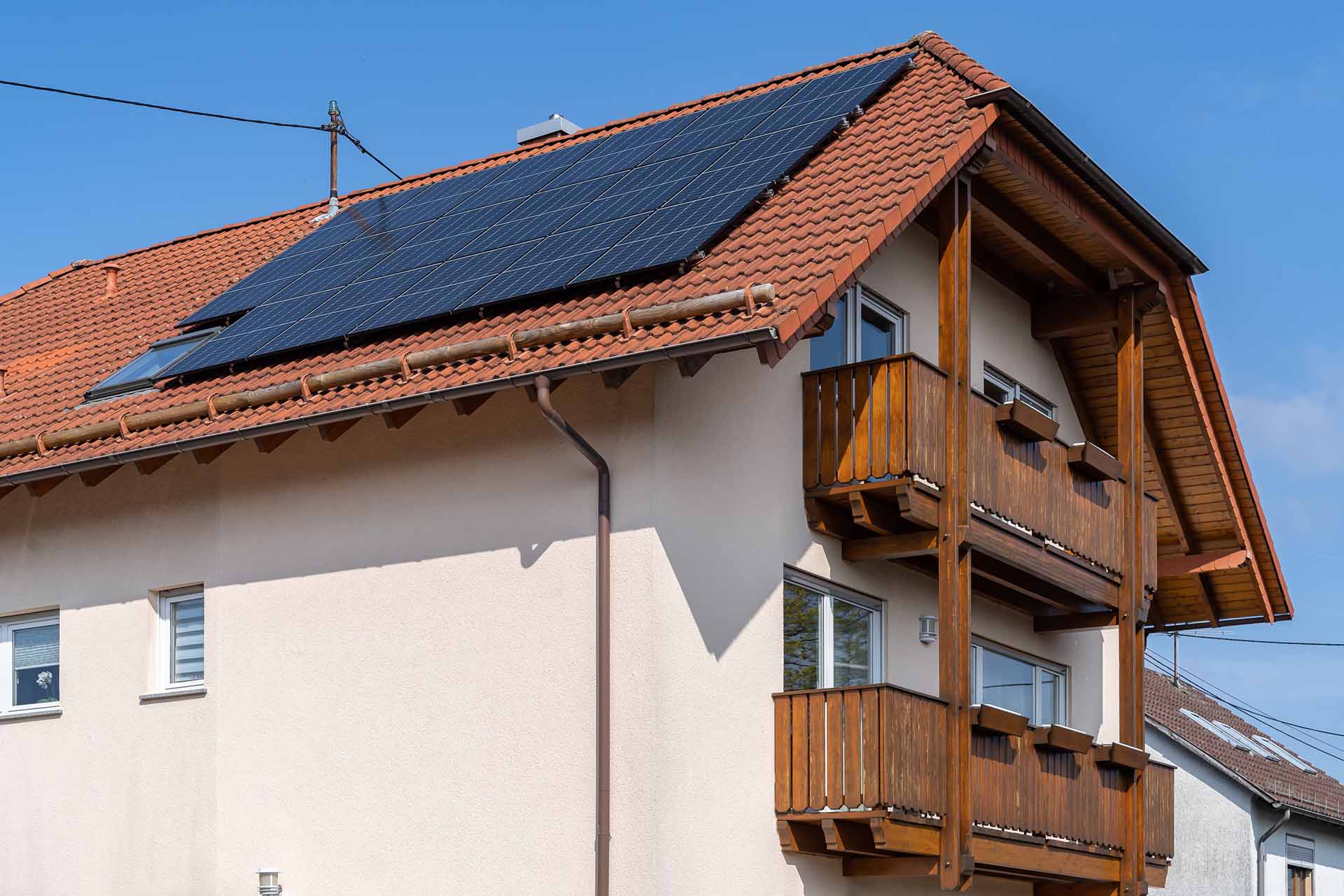 PV-Anlage auf dem Dach
