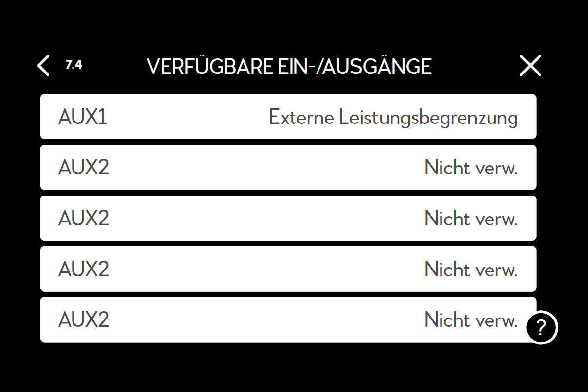 NIBE Regler 7.4 Verfügbare Ein-/Ausgänge