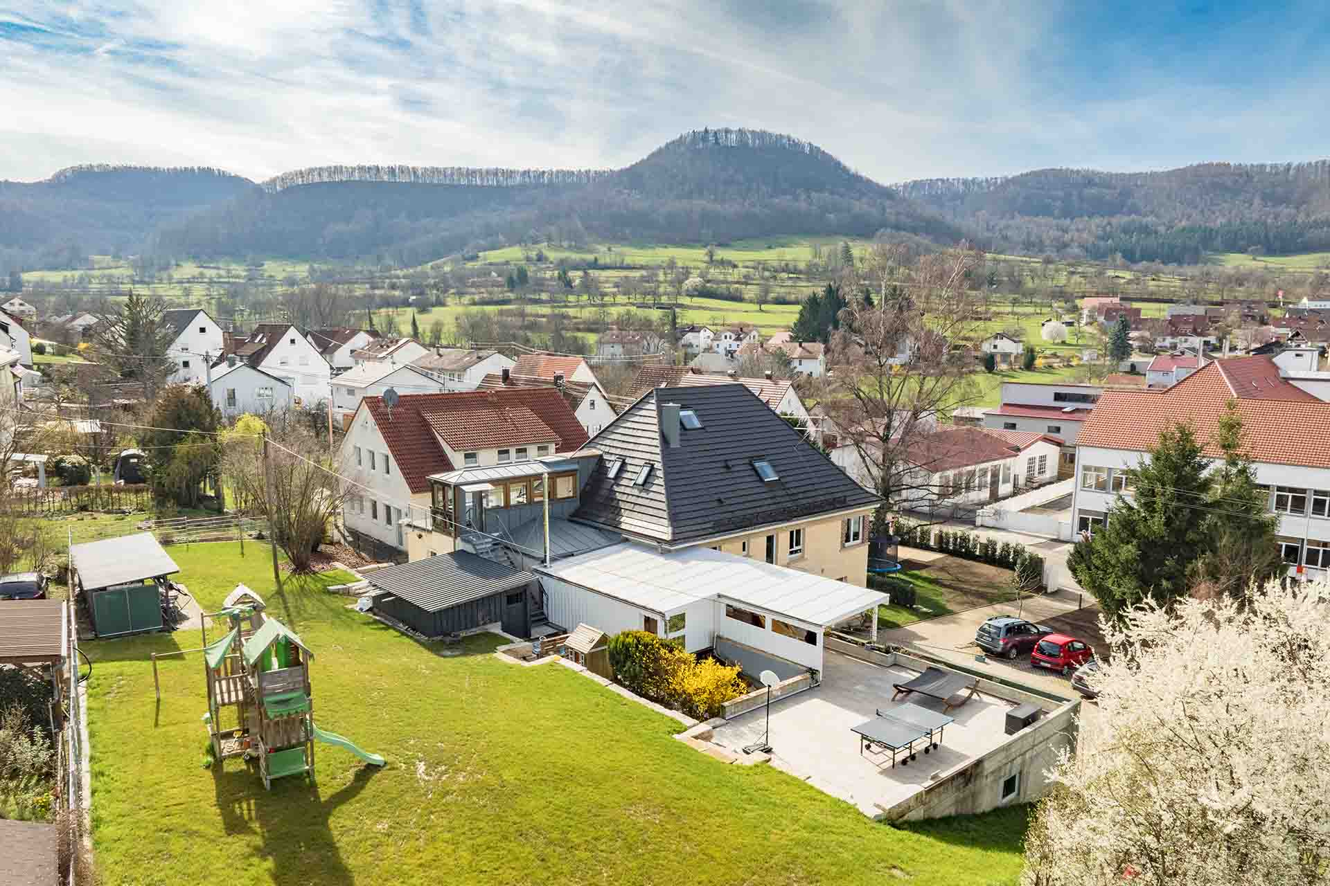 Garten und Haus von Familie Sippel