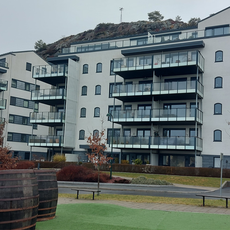 Fuhr sameie sett fra lekeplassen
