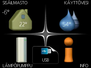 Valitse USB-valikko ja paina OK