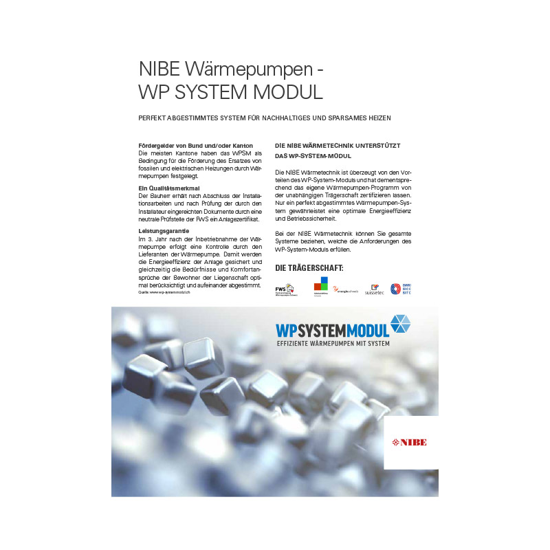 Flyer NIBE WP System Modul