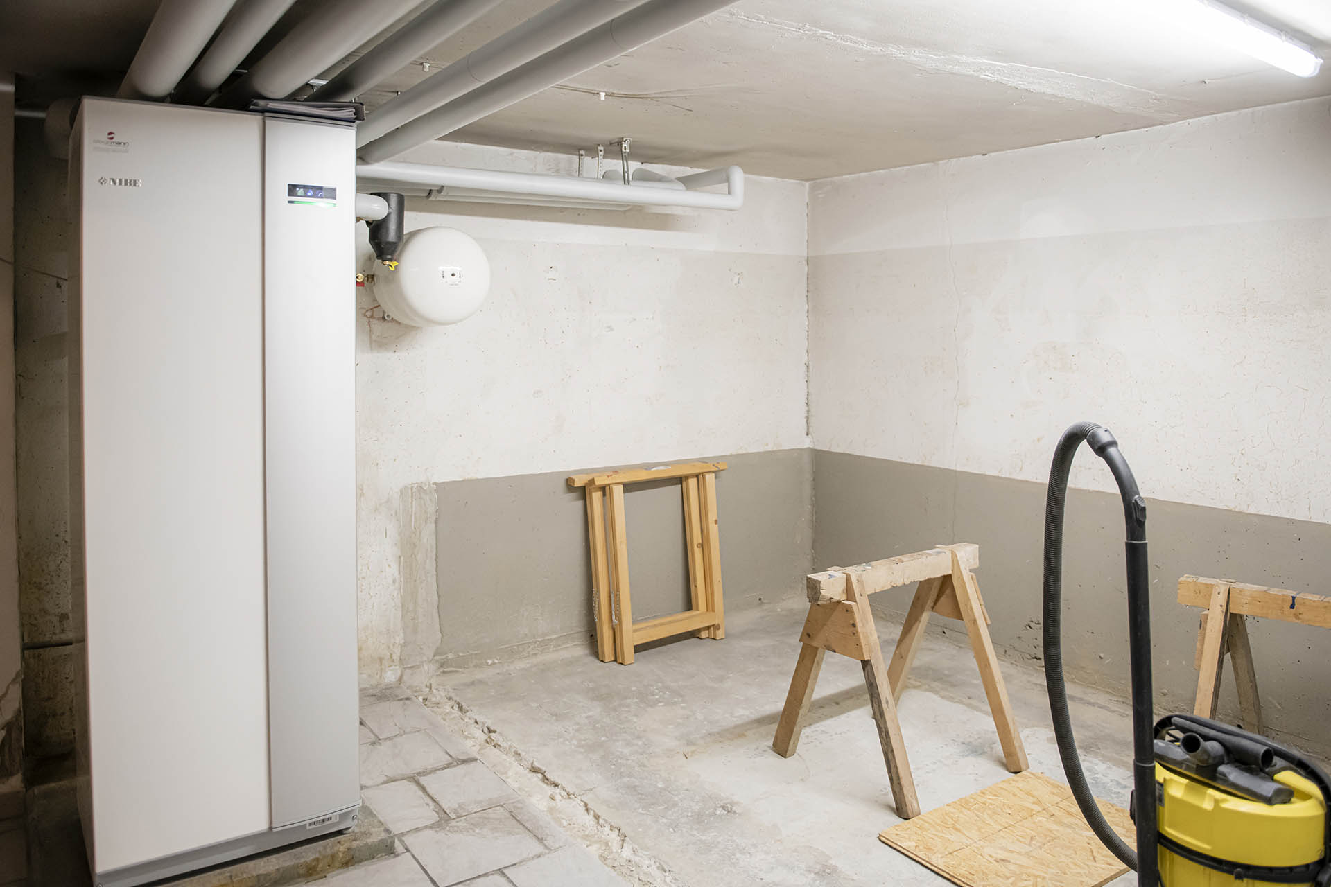 Viel Platz im Heizungsraum ohne die alte Ölheizung