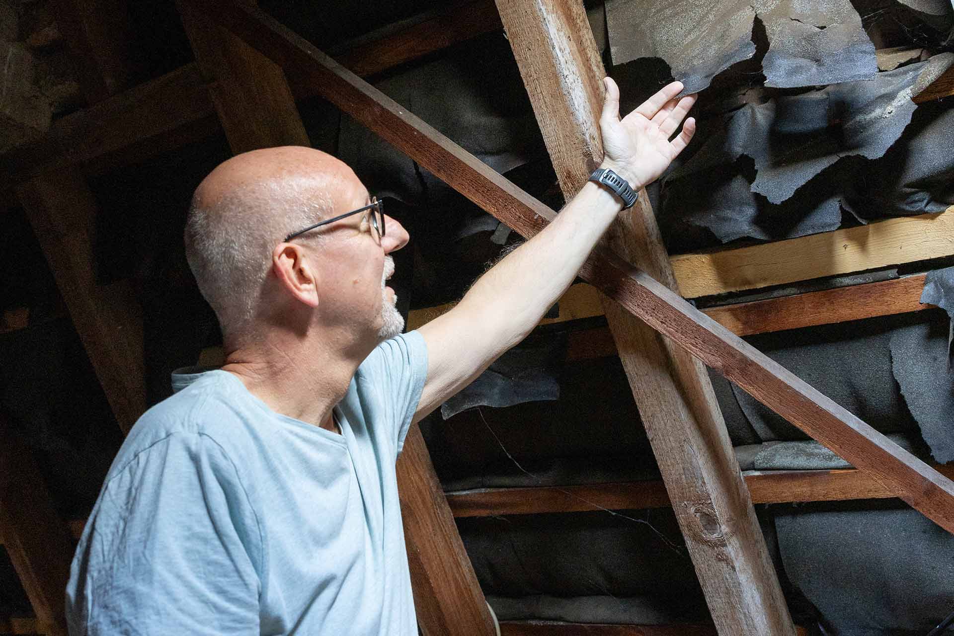 Ungedämmtes Dach