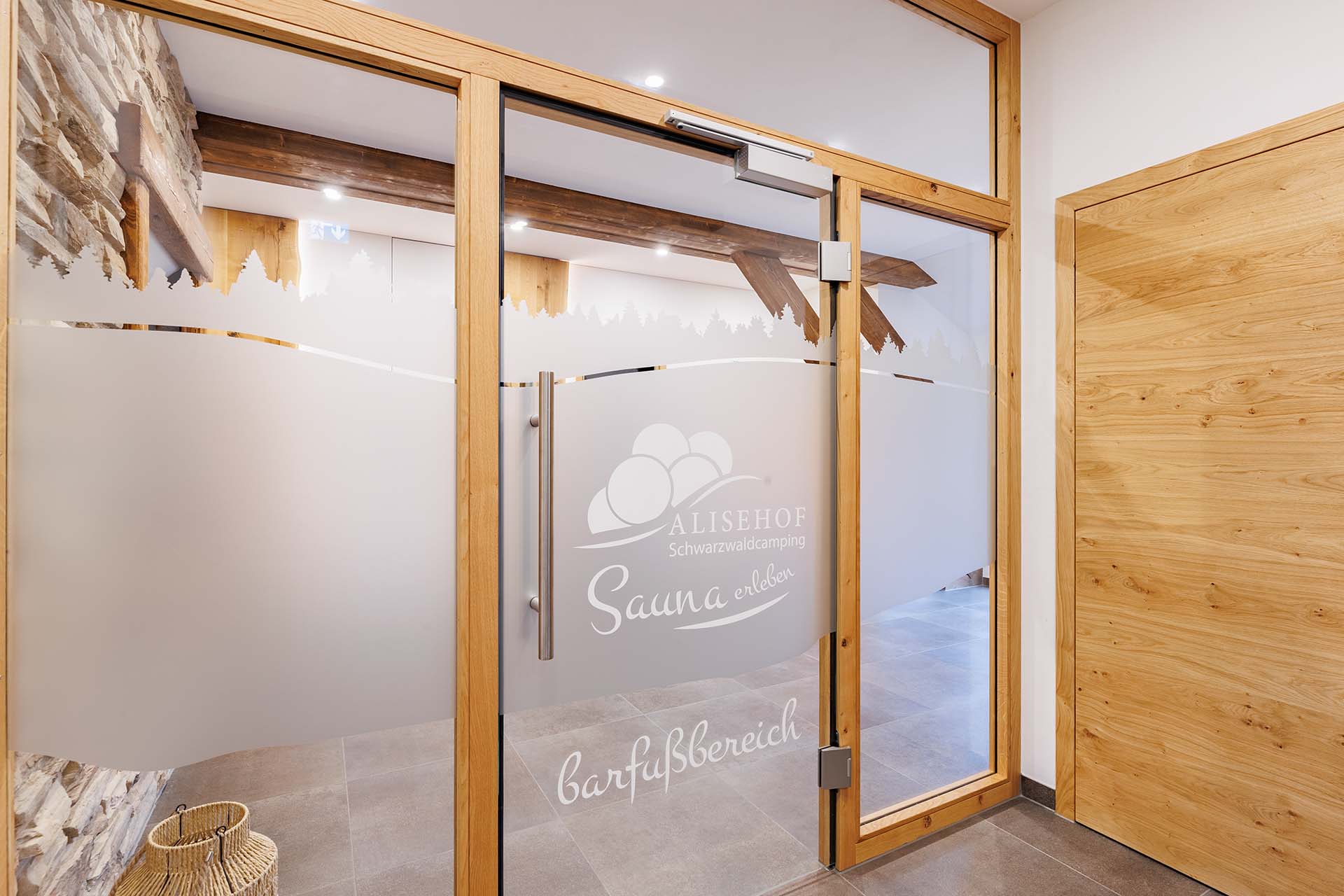 Eingang Sauna Bereich