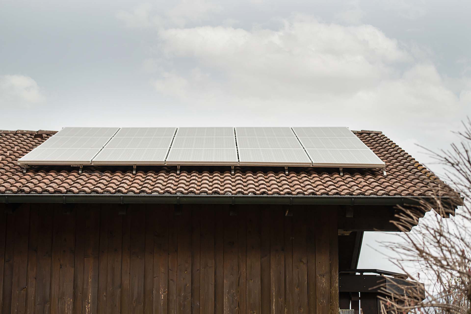 Photovoltaik-Anlage auf dem Dach von Petzold