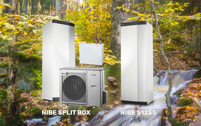 Lämpöpumppuarvonta: NIBE SPLIT BOX tai NIBE S1255