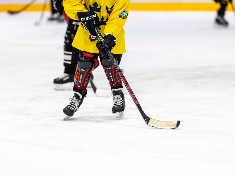 barn på isen