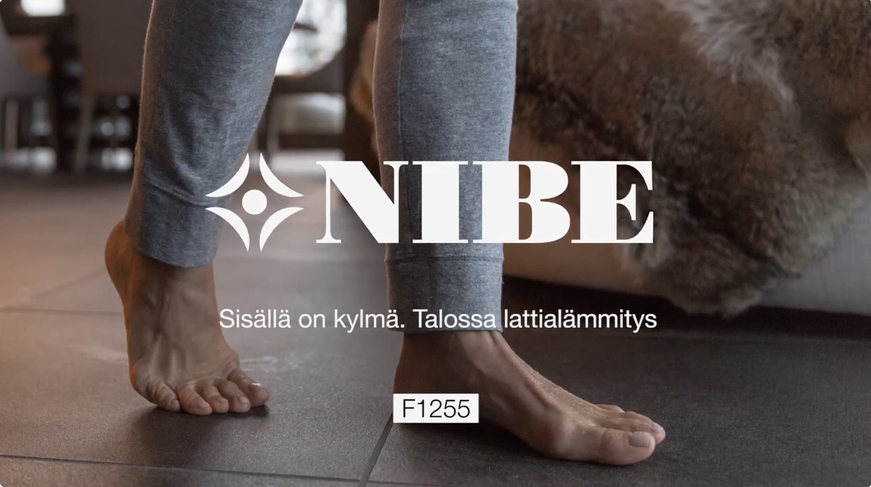 NIBE F1255: Näin nostat sisälämpötilaa lattialämmityksessä