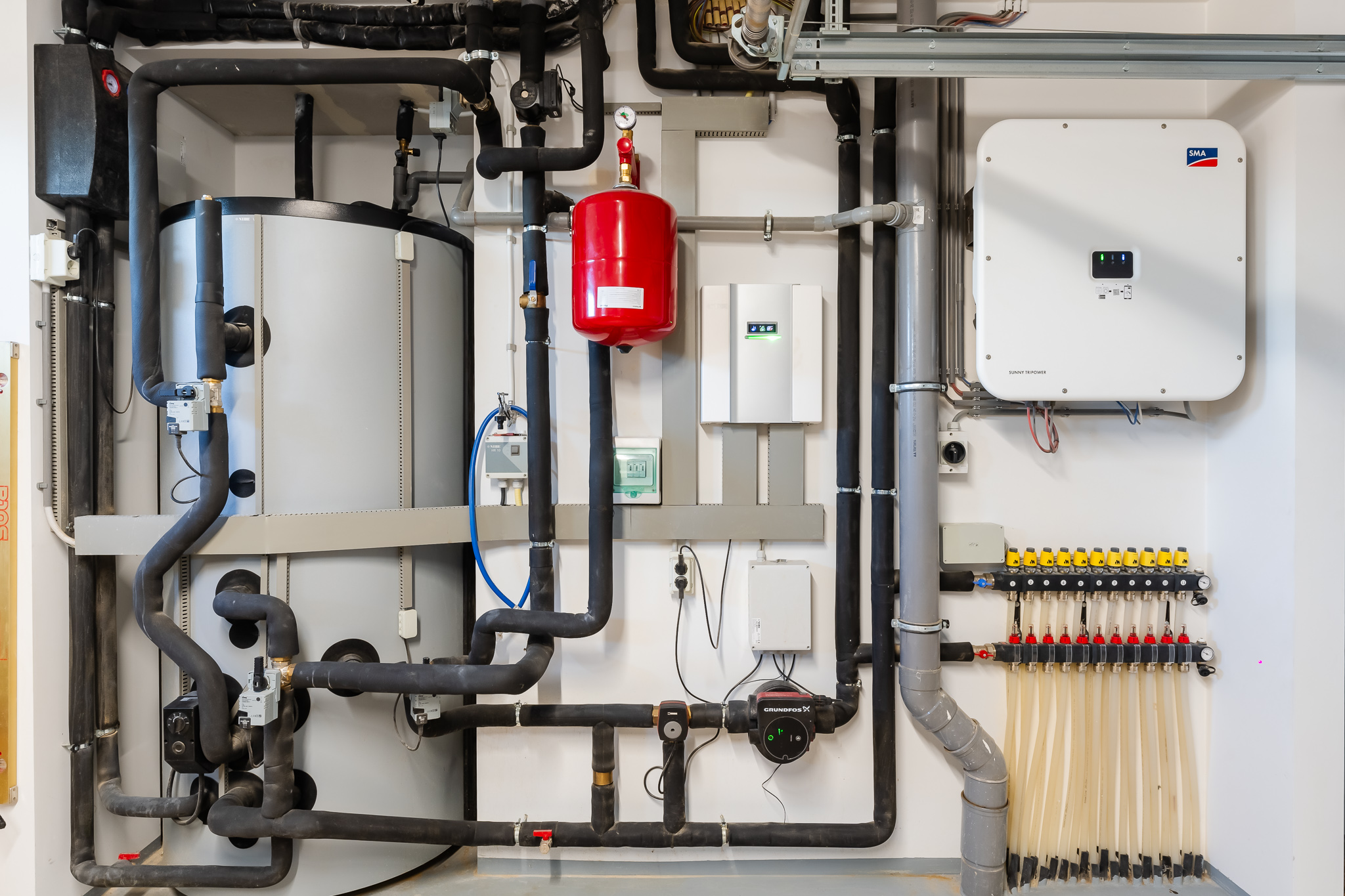 NIBE warmtepomp en tank-in-tank boiler