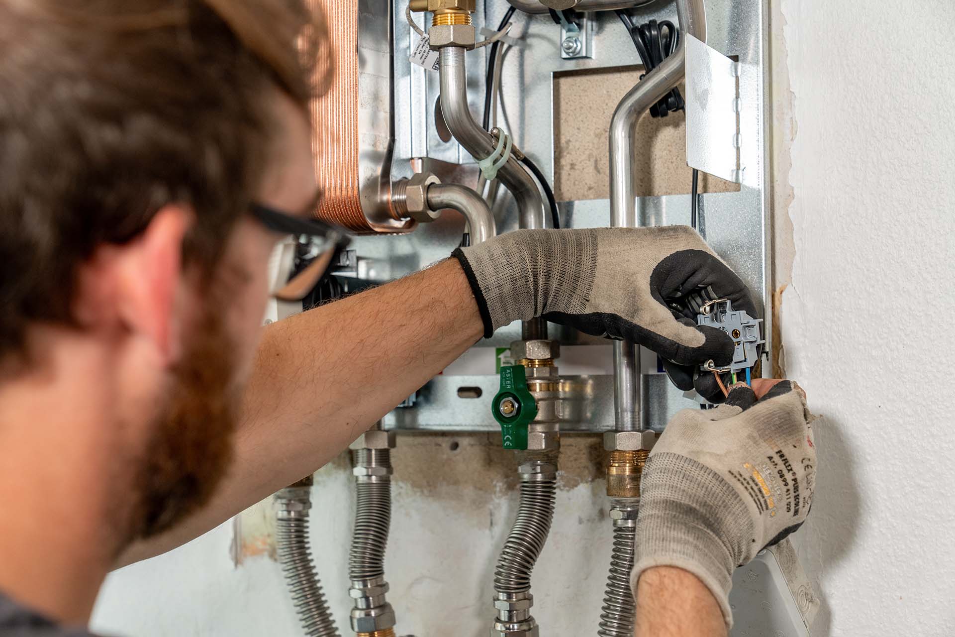 Anschluss der Übergabestation