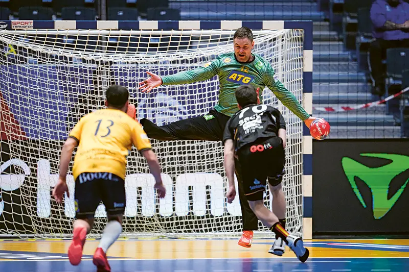Andreas Palicka spelar handboll