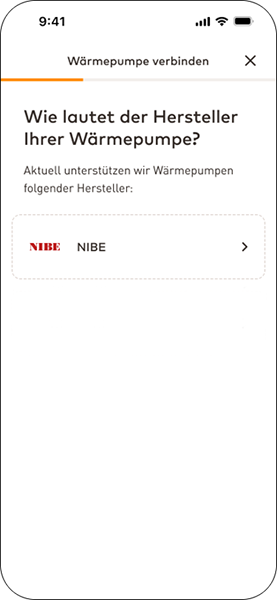 EnBW zuhause+ App Mavi Hersteller-Liste