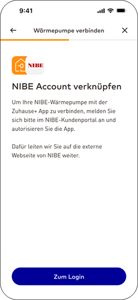 EnBW zuhause+ App Mavi Account-Verknüpfung
