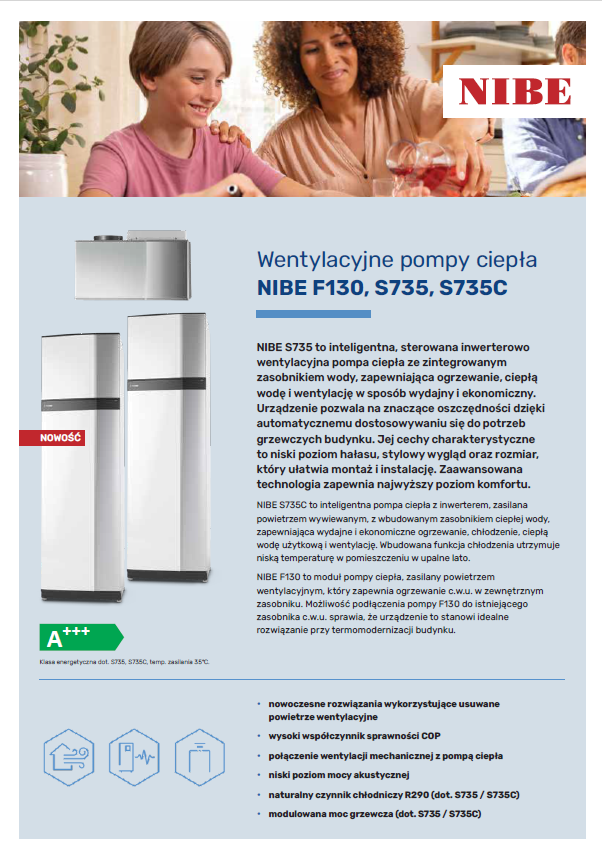 NIBE F130, S735, S735C