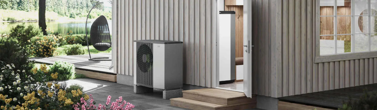 Nutzen Sie die freie und erneuerbare Energie aus der Außenluft mit Luft/Wasser Wärmepumpen von NIBE 