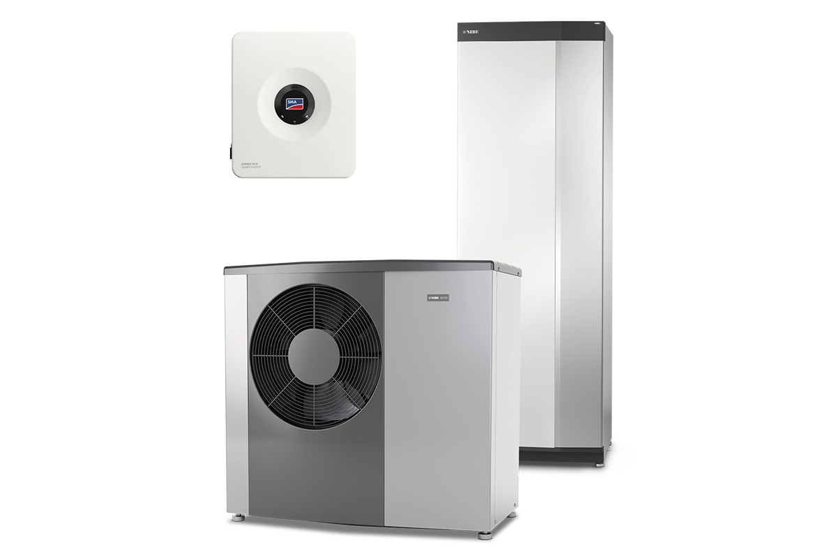 SMA Wechselrichter und NIBE Wärmepumpe
