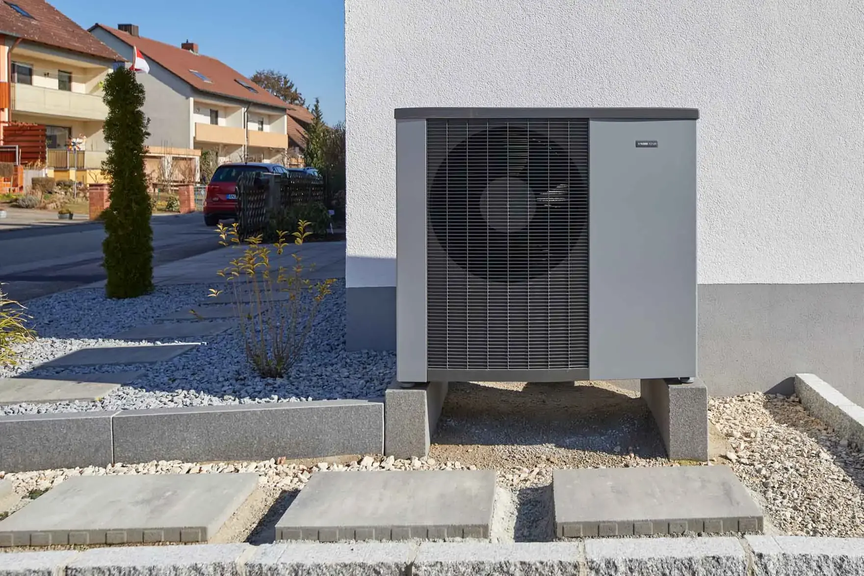Wärmepumpe Abstand der Grundstücksgrenze des Nachbarn NIBE