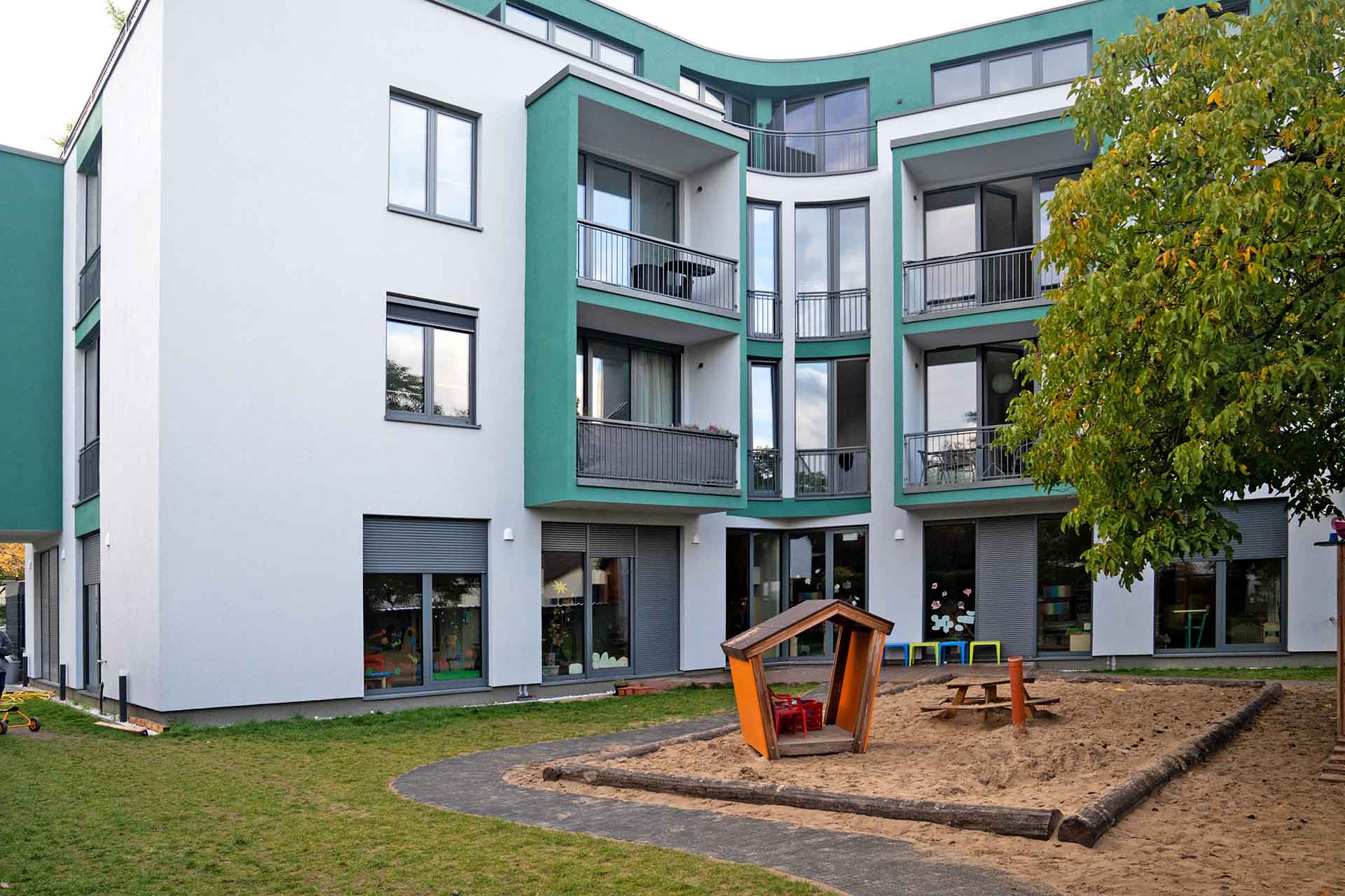 Innenhof vom Mehrfamilienhaus in Berlin