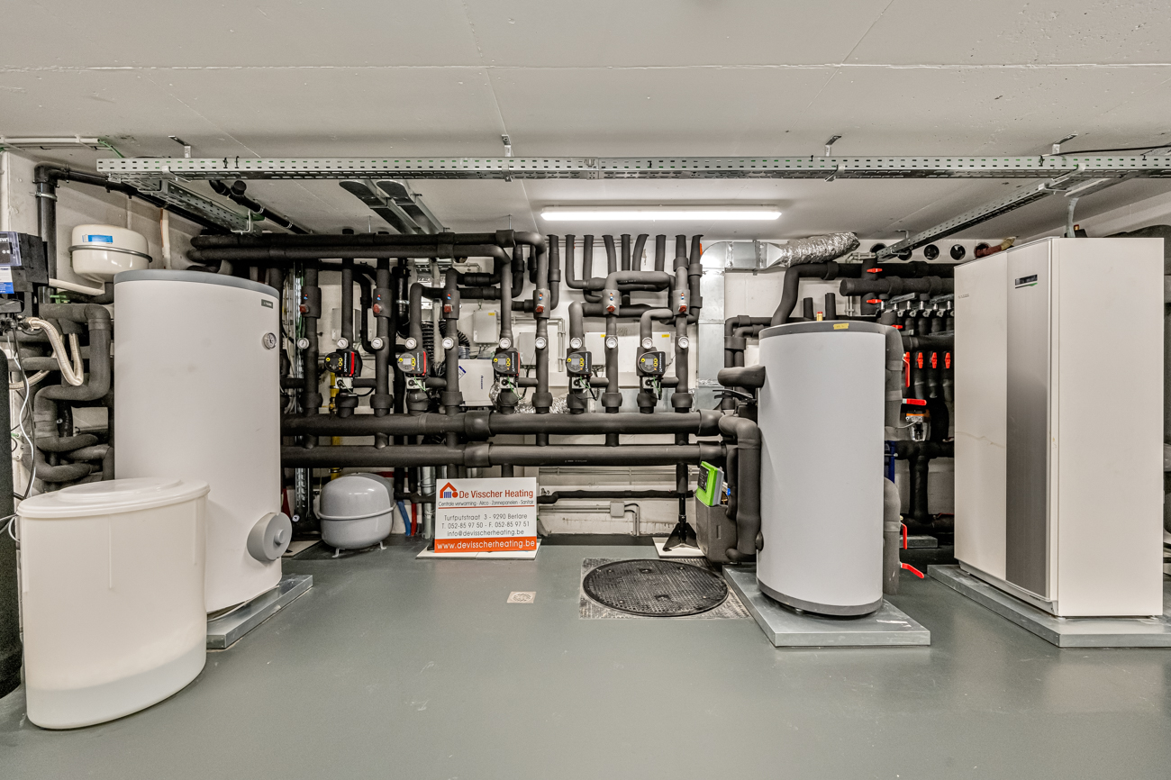 Water/water warmtepomp in historisch herenhuis in Aalst