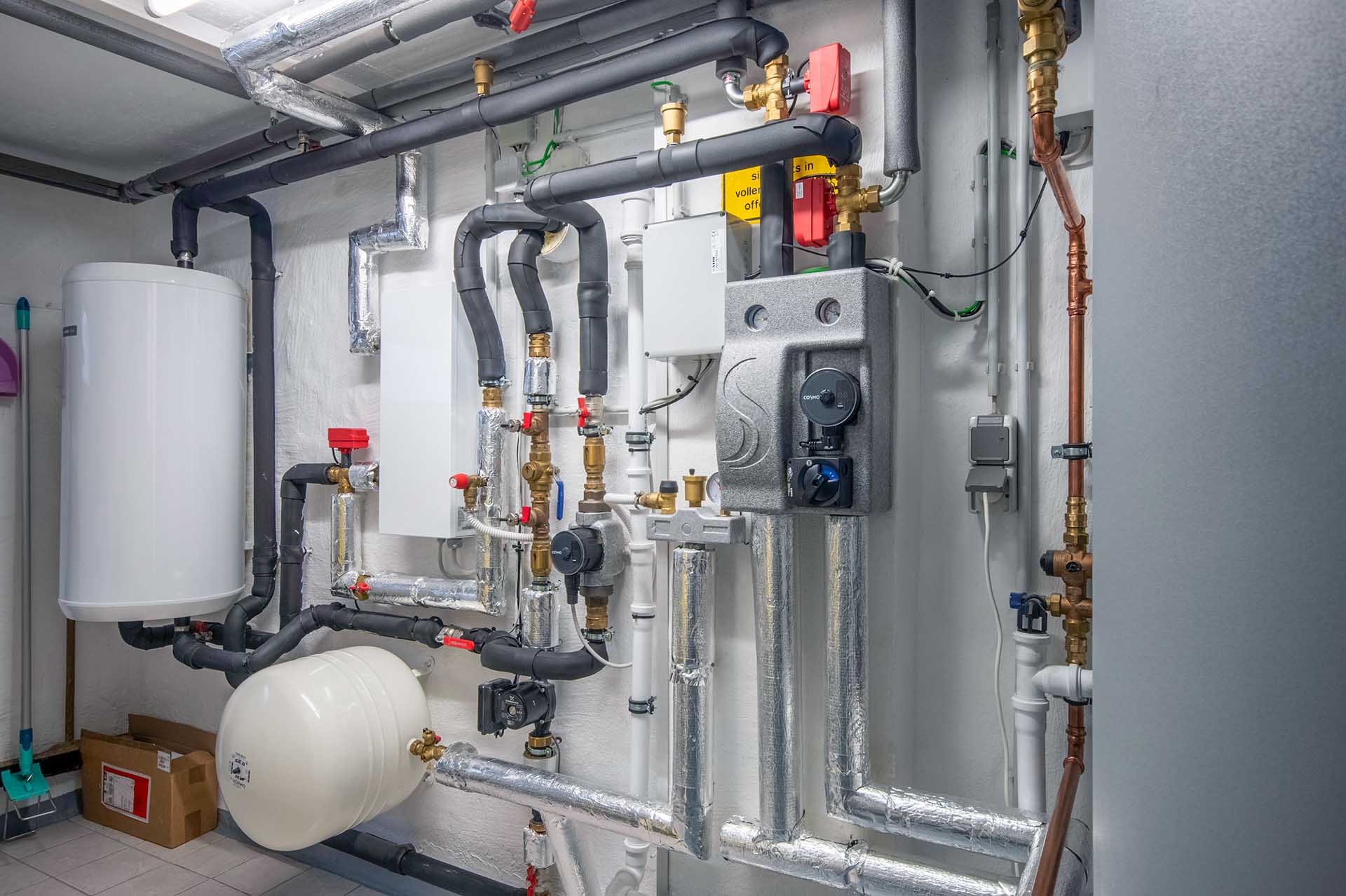 Installation im Keller