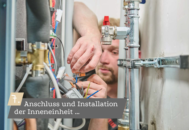 7. Anschluss und Installation der Inneneinheit